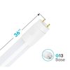 Luxrite T8 LED Tube Light Bulbs 16W (25W Equivalent) 1600LM 6500K Daylight Type A+B G13 Base 4-Pack LR34079-4PK